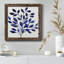 Deep Blue Branch II - Toile encadrée de qualité supérieure - prête à être accrochée-124647062-124647054