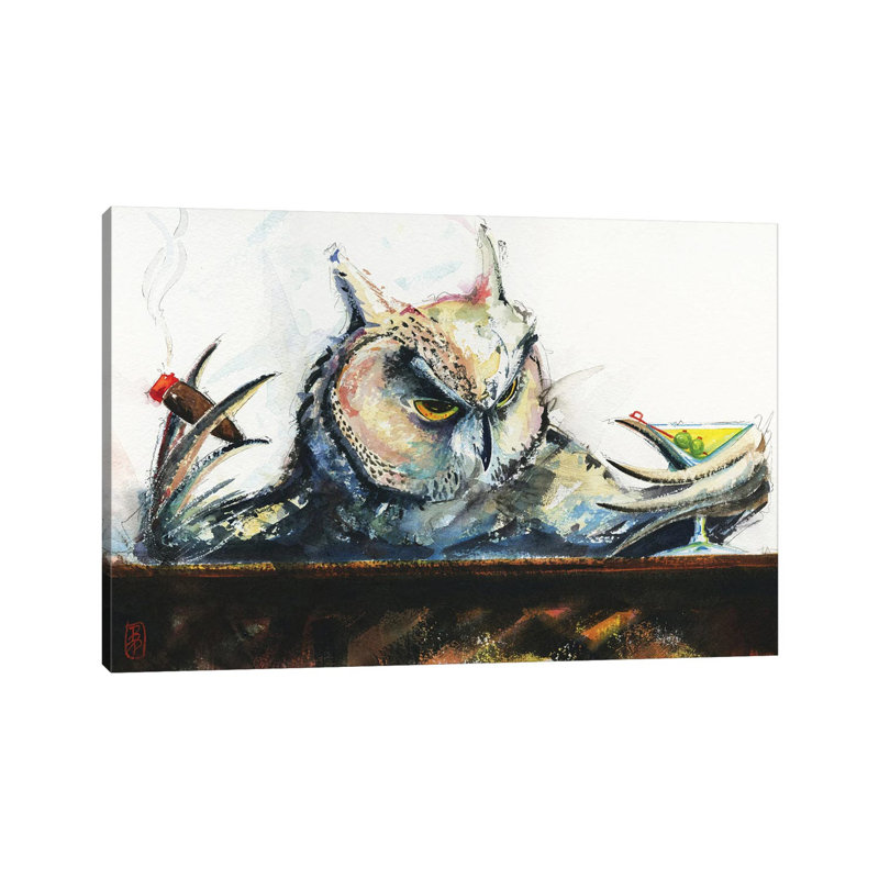 Who 1 Piece Wrapped Canvas Painting, 20.32 cm H x 30.48 cm W
