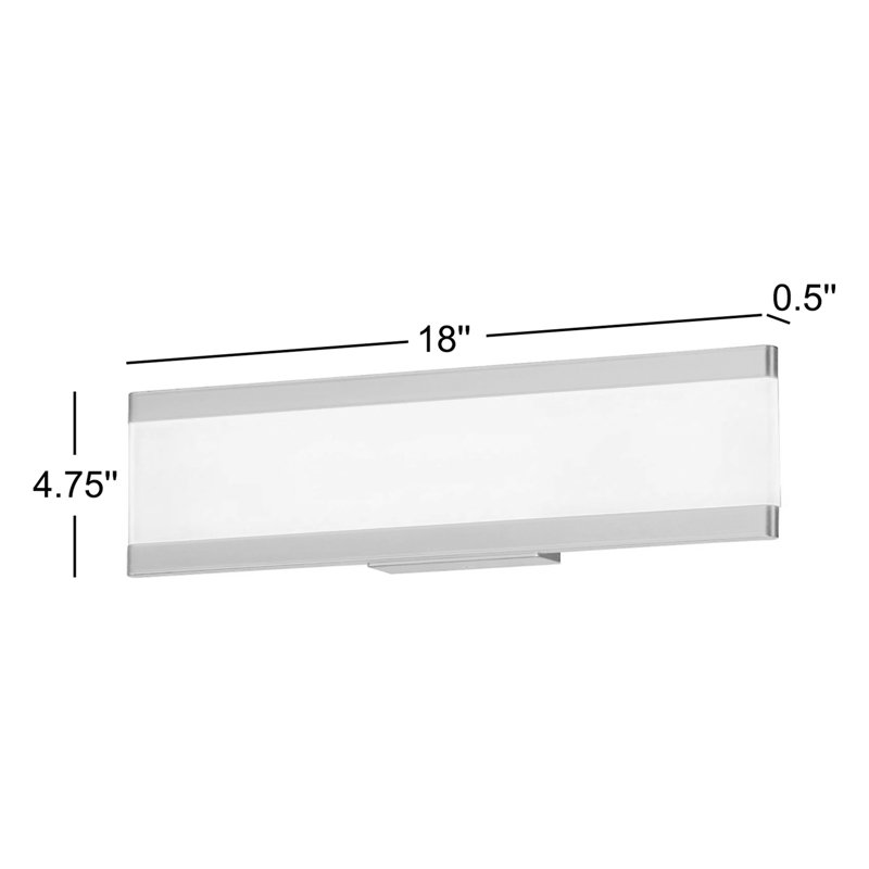Barres d'éclairage de salle de bain 2 lumières DEL Bertrand