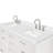 61'' Double Bathroom Vanity with White Quartz Top-85364211