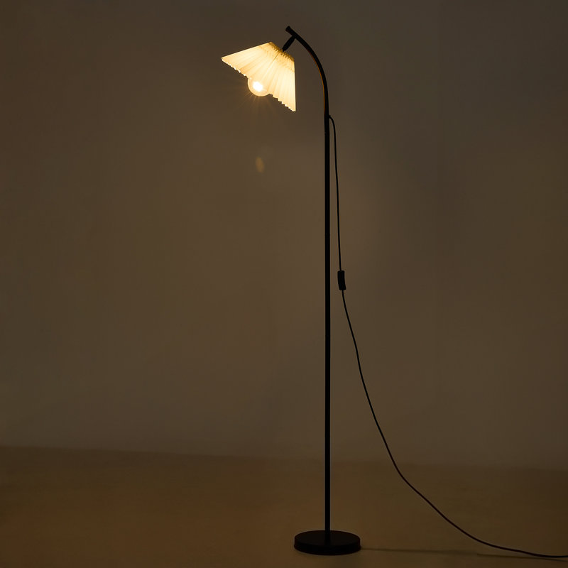 157cm Polished LED Torchiere Floor Lamp with USB and Outlet