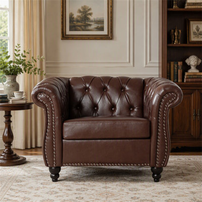 39" W Chesterfield Accent Chair