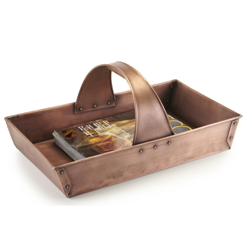 Panier de jardin en métal trug/métallique