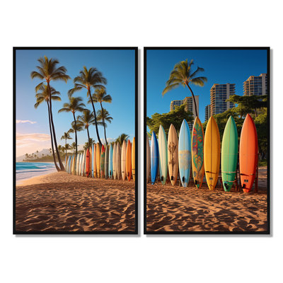 Clotene - Grey Modern Canvas Wall Art Set Of 2