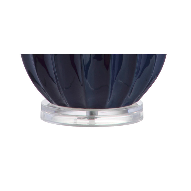 Hufnagel Ceramic Table Lamp, Navy