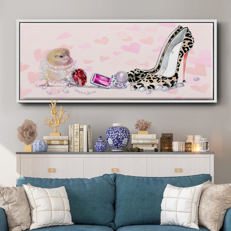 Cute Couture Collection D- Framed Canvas