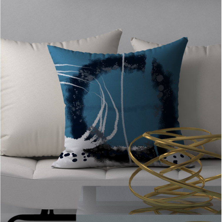 Orren Ellis Abstract Reversible Throw Pillow | Wayfair