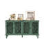 Buffet avec sculptures florales et tablettes réglables, armoire d'appoint