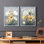 «Summer Daisies I», reproduction encadrée de qualité supérieure - prête à être accrochée - aucun clou requis - aucun clou requis