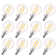 40 Watt Equivalent G16.5 E12/Candelabra Dimmable LED Bulb