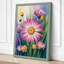 Pink Daisy Garden Botanical - Wrapped Canvas-1048803890-1048803902