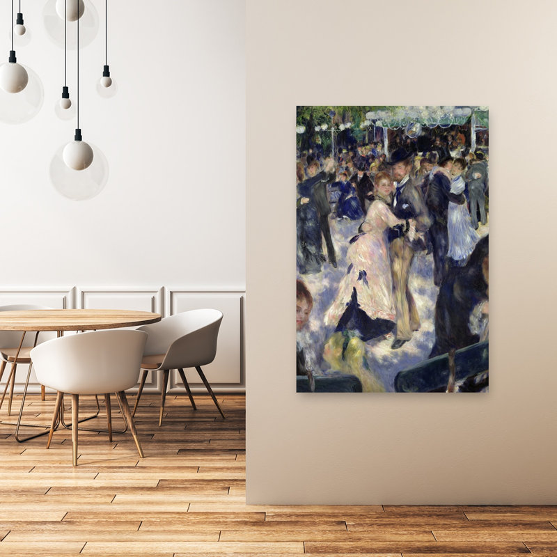 Bal au Moulin de la Galette, 1876 - Estampe d'art mural contemporain abstrait, 48" H x 32" W