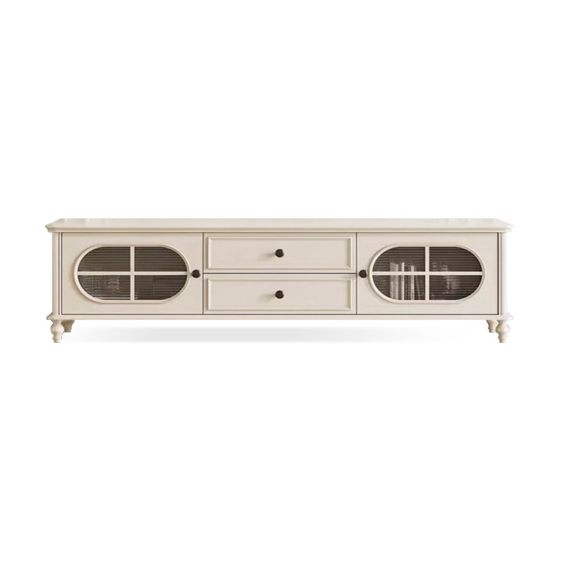 Meuble télé moderne en bois manufacturé beige, 86.61
