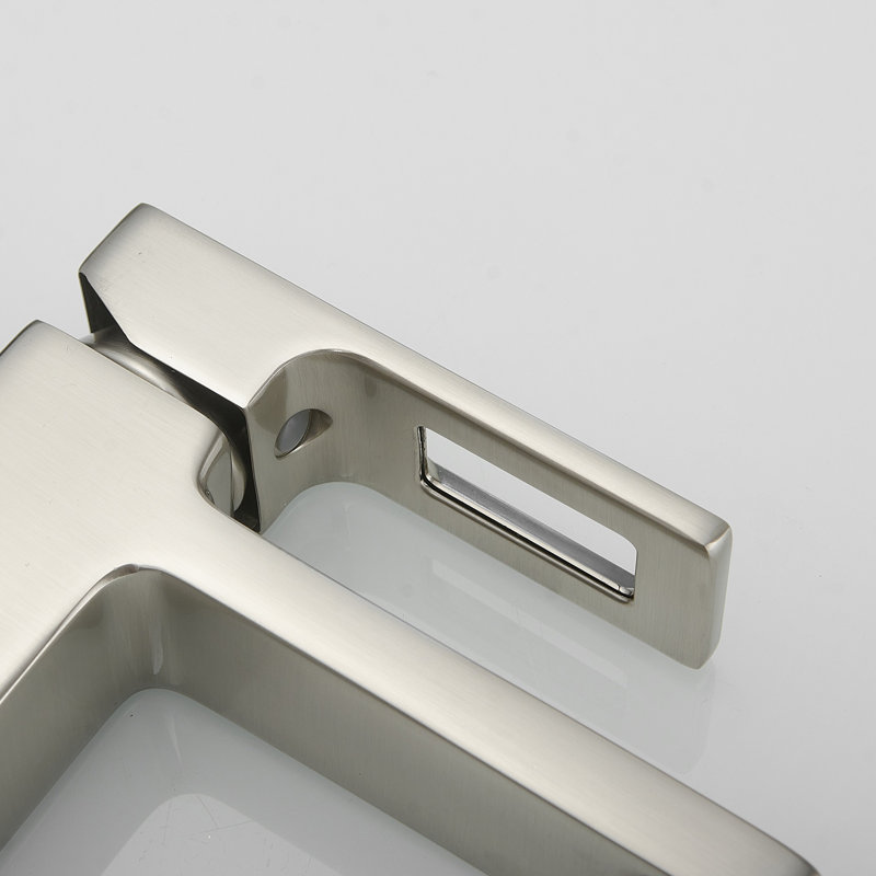 Brushed Nickel Single-Handle Low-Arc Bathroom Faucet with Drain Assembly