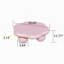 Table basse de 35 po en forme de nuage rose, table basse minimaliste moderne en forme de pétale avec pieds sphériques, table de salon Macaron rose pour enfants et animaux de compagnie compacte pour petit appartement, rose