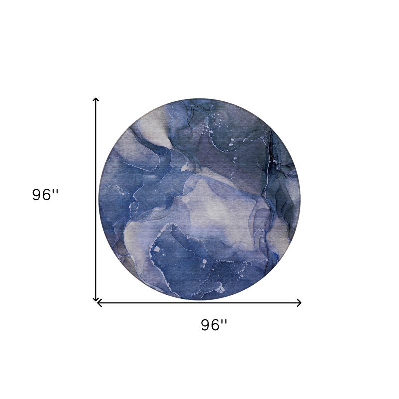 Tapis d'intérieur rond 8 po