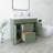 Anvay 36 in. Single Sink Freestanding Bath Vanity in Forest Green with White Carrara Quartz Top-1280929170