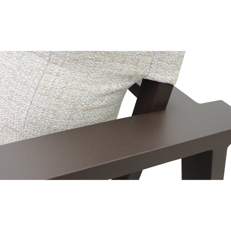 Chaise de patio avec coussins Kemonta