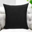 Reseta Indoor / Outdoor Black Square Throw Cushion Cover Pack of 4