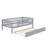 Wood Daybed With Trundle And Fence Guardrails-1840544074
