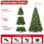 Arbre de Noël en PVC pré-éclairé avec 400 lumières UL-940685802