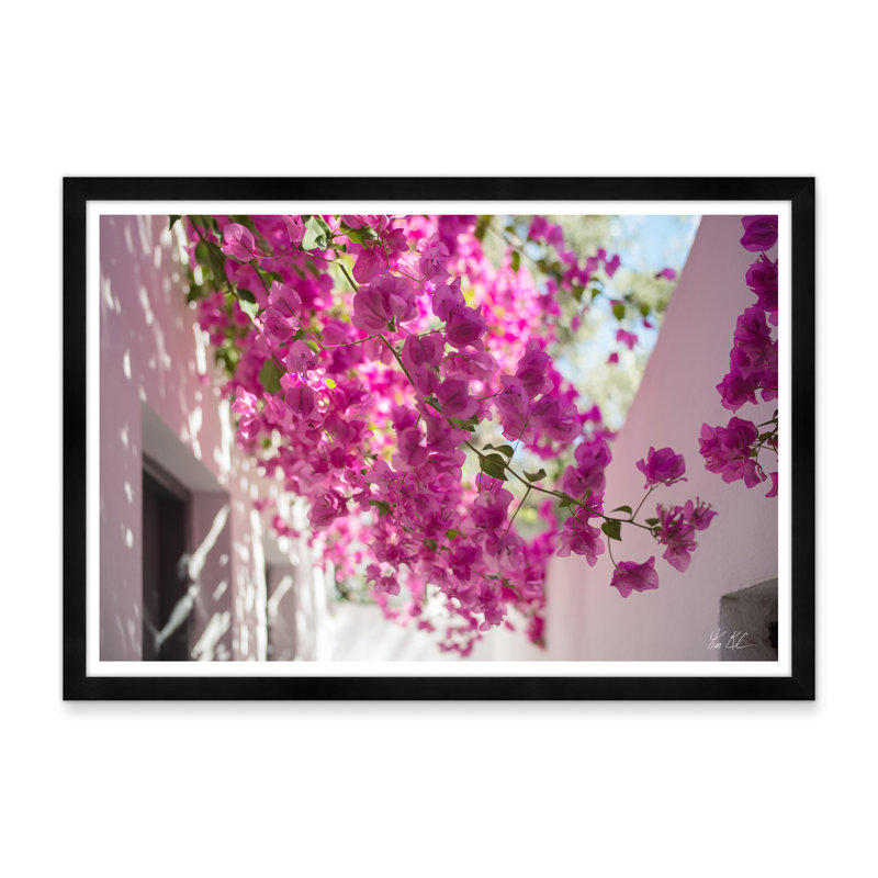 Bougainvillée ciel, H 29 po x l 42 po x P 1,5 po, Noir