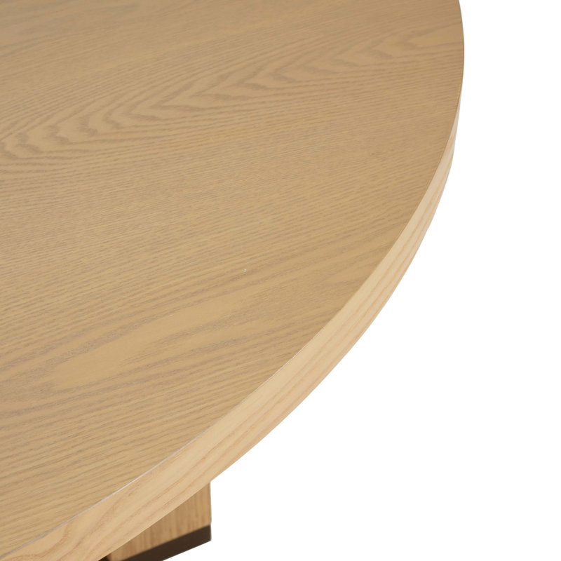 48" Round Dining Table, Natural Ash