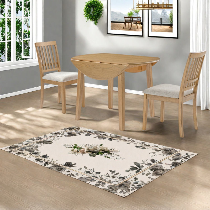 Extendable Dining Table Sets(Must include both Table and Chair), MDF Wood Modern Small Kitchen, Gray 2