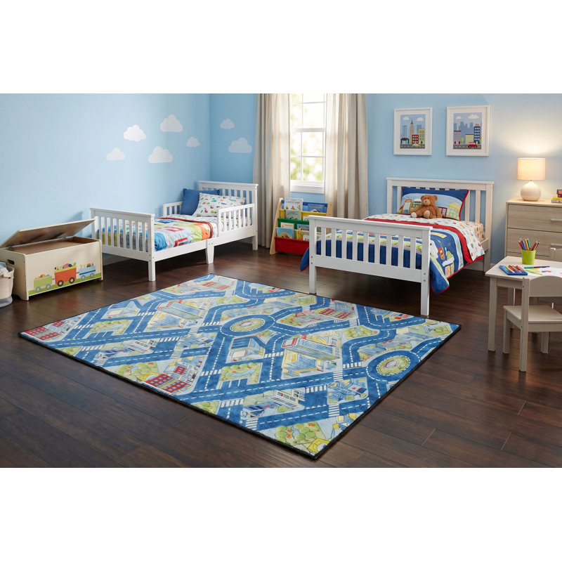 Trym Rectangle Machine Woven Polyester Rug, Rectangle 3' x 5'