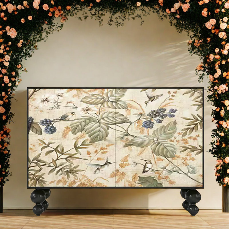Armoire d'appoint, Noyer / Blanc
