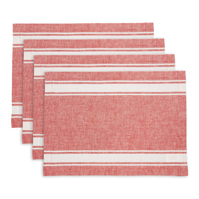 Country Stripe - 100% Pure Linen Placemats