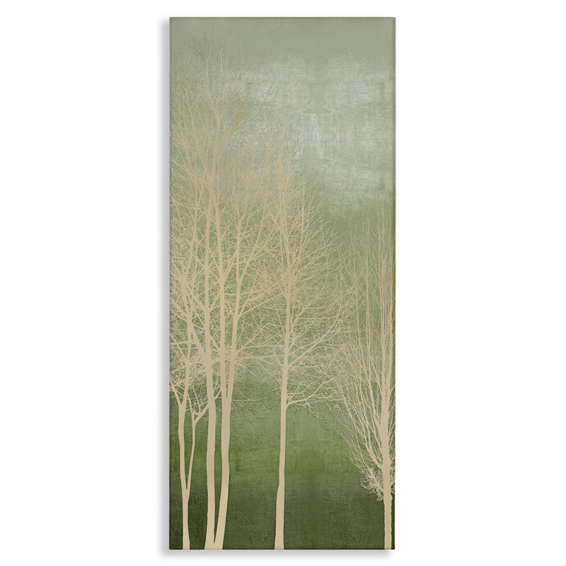 Subtle Ombre & Tree Canvas, design by Kate Bennett, 24" H x 10" W