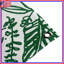 Tapisserie murale «Green Line Art Foliage» - décoration murale feuillage-919943368