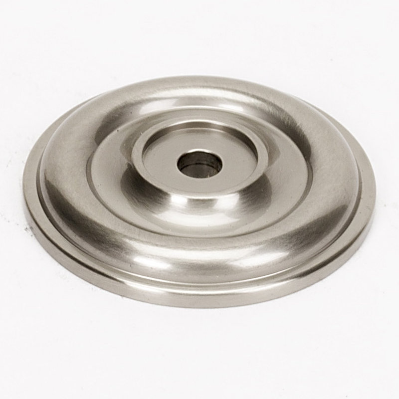 Bella Brass Rose / Rosette, Satin Nickel, 1.38" H x 1.38" W
