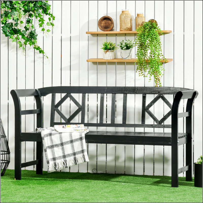Banc de patio en bois