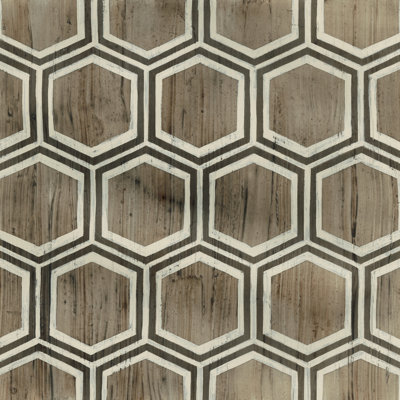 Driftwood Geometry IV - Wrapped Canvas Painting