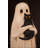  Framed Halloween Ghost Paintings Black and White Wall Art Set of 2 – 17.5" Tall