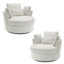 Fauteuil rembourré pivotant avec coussin (ensemble de 2)-116445229