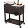 Rebuyhome 80 Quarts Serving Station / Cart Cooler with wheels in Brown