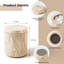 Pot d'apothicaire avec couvercle en coton Travertine