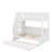 Twin Over Full Bunk Bed With Trundle & Storage Staircase, Full-Length Safety Rails, Storage Units & USB Ports-1051135847