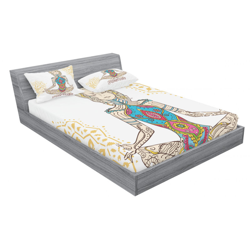 Microfiber Sheet Set, Queen Sheet Set with Fitted Sheet