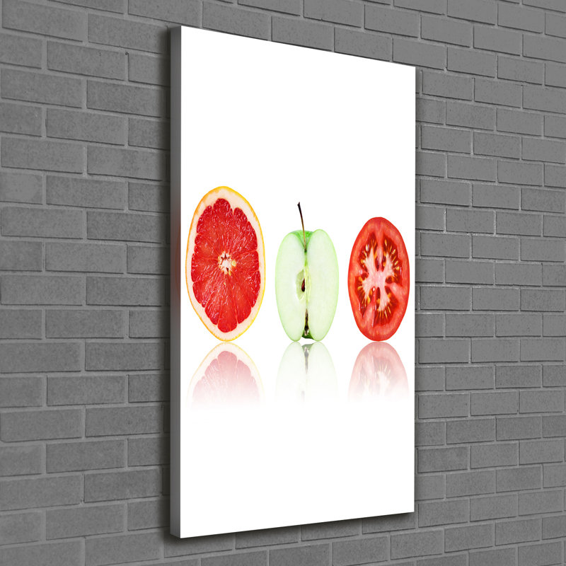 Fruits And Vegetables - Wrapped Canvas Print