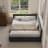 Upholstered Daybed With Backrest, Reversible Armrests, And Storage Drawers-1349014256-1350107099