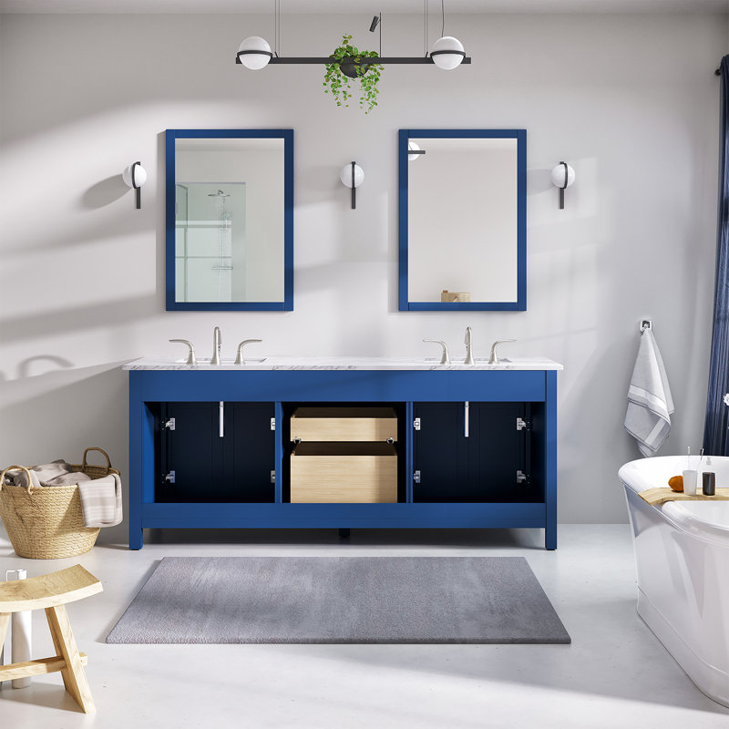 Odilion 72" Double Bathroom Vanity Set