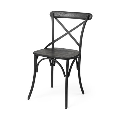 Chaise d'appoint en bois massif Tacony