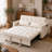 3 In 1 Convertible Sleeper Sofa Bed, 53 Inch Loveseat Sleeper Sofa Pull Out Couch With 2 Pillows-2071227549