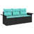Structure noire / Coussin bleu est en rupture de stock