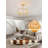 Gold Crystal Fandelier Ceiling Fan With Light, 20Inch Crystal Caged Ceiling Fan With Light, Crystal Caged Fandeliers With 6 Speeds For Bedroom, Living Room, Dining Room, Nursery