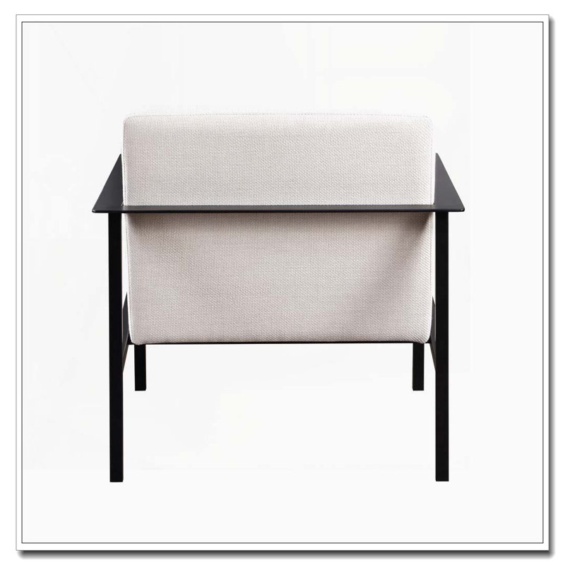 Chaise d'appoint avec structure en métal